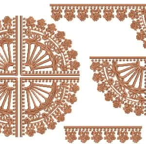 Cast Iron Lace brown Designs