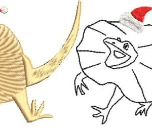 AusAnimates Christmas Lizard