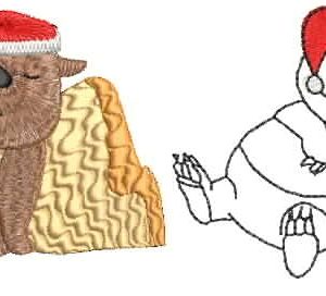 AusAnimates Christmas Wombat