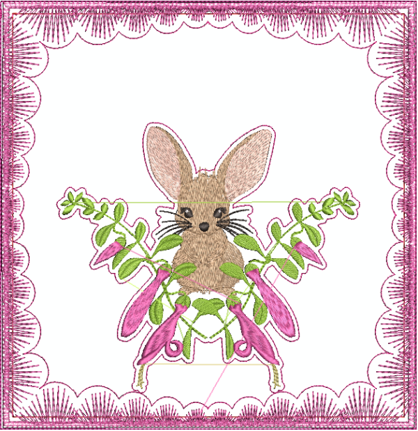 Aussie Quilt Girl Bilby and eremophila